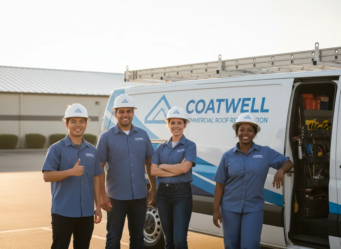 Commercial roof coating company in Golden, IL
